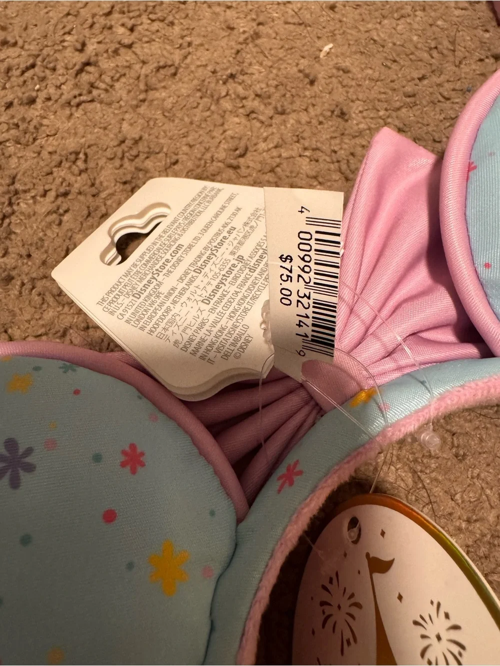 Stoney Clover Lane Light Blue & Pink Disney Park-Print Crossbody Fanny Pack Set - Picture 6 of 7